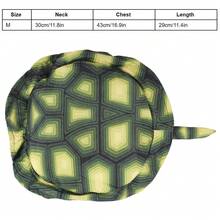 SDZ90 Disfraz de tortuga para perro Traje de Halloween para cosplay Traje divertido para mascotas pequeñas SDZ90 Disfraz de tortuga M - Verde - Ver 7