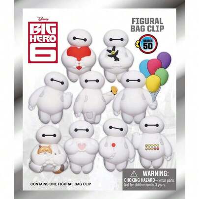Disney 1 pieza Llavero sorpresa de Baymax de Big Hero 6 en bolsa ciega, regalo lindo y aleatorio para amigos en cumpleaños, Navidad o Día de San Valentín