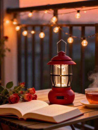 Outdoor LED Camping Light, Portable USB Rechargeable Light, Retro LED Lamp, Travel Tent Light, Portable Camping Lamp, Fishing Light