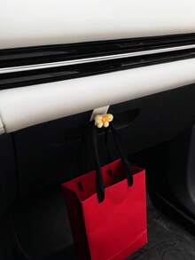 蝴蝶結汽車手套箱掛鉤 創意汽車內飾副駕駛座掛鉤 用於掛包與收納 - A - 查看 3