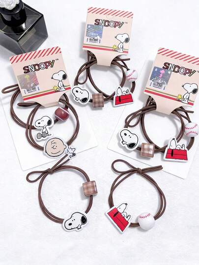 Snoopy Knitted hairband series - featuring a variety of cute designs ) paired with vivid expressions (playful, cheerful) and accessories, embodying a sweet style and niche aesthetic, fred students, young girls, and young women, and also suitable for collection display and home decoration. It is the best choice for gifting women