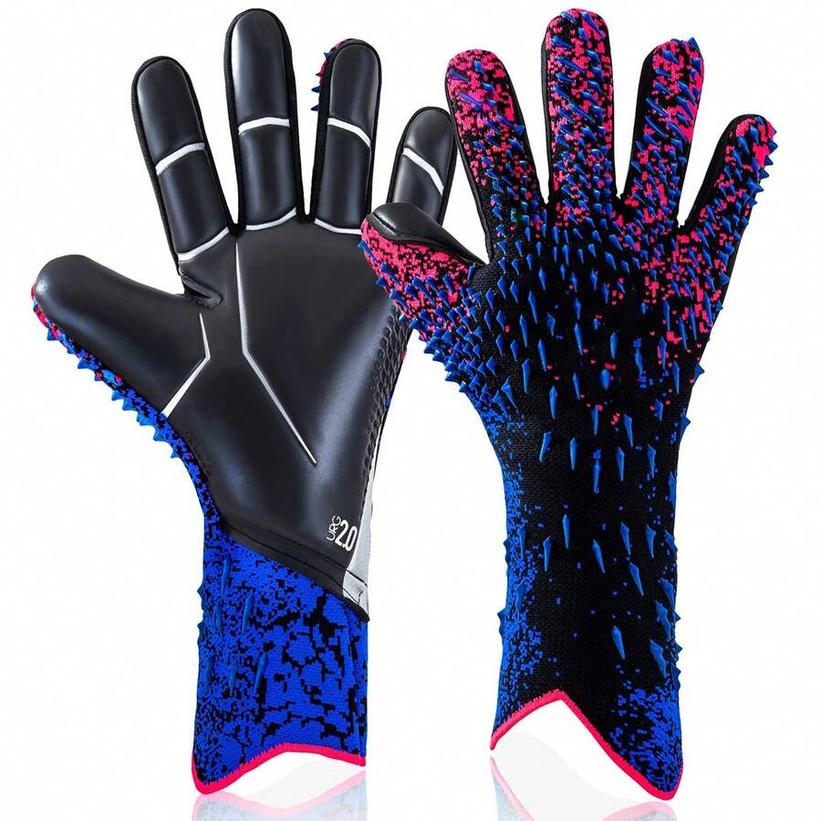 Soccer Goalie Goalkeeper Gloves For Adults Football Gloves With Strong Grips Palms - Multicolor - View 1