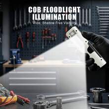 1PC Rechargeable EDC Flashlight Compact 8 Mode Pocket LED Flashlight USB-C Rechargeable Light With Digital Display Side Light & Clip - Multicolor - View 3