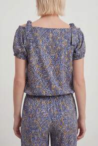 Naf Naf Letni top z odkrytymi ramionami – z nadrukiem Tops Wielokolorowy Tkanina - Wielokolorowe - Zobacz 5