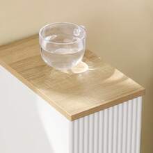 SoBuy Nightstand With Drawer For Box Spring Bed, Sofa Table, White, Approx. 20x60x35cm (WxHxD), FBT111-WN, Narrow Side Table, Telephone Table, Bedside Shelf, Hanging Shelf, Nightstand, Side Table, MDF (E1) - All White - View 11