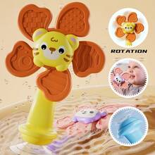 Đồ chơi xoay giác hút phù hợp cho trẻ sơ sinh và trẻ tập đi - Đồ chơi giác quan làm từ nhựa ABS, với 6 tay cầm nhiều màu sắc, phù hợp để mang theo khi đi du lịch, nhà hàng, sử dụng tại nhà, giúp phát triển kỹ năng vận động và khả năng nhận thức - Nhiều màu - Xem 7