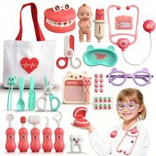 9/12/14/23件套儿童医生玩具套装 - 牙科医疗玩具套装，配有听诊器、注射器等。 - 彩色 - 查看 3
