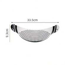 1pc/2pcs Stainless Steel Water Baffle Filter With Recessed Hand Grips For Home Kitchen Easy Vegetable Washing Water Baffle - Silver - View 8