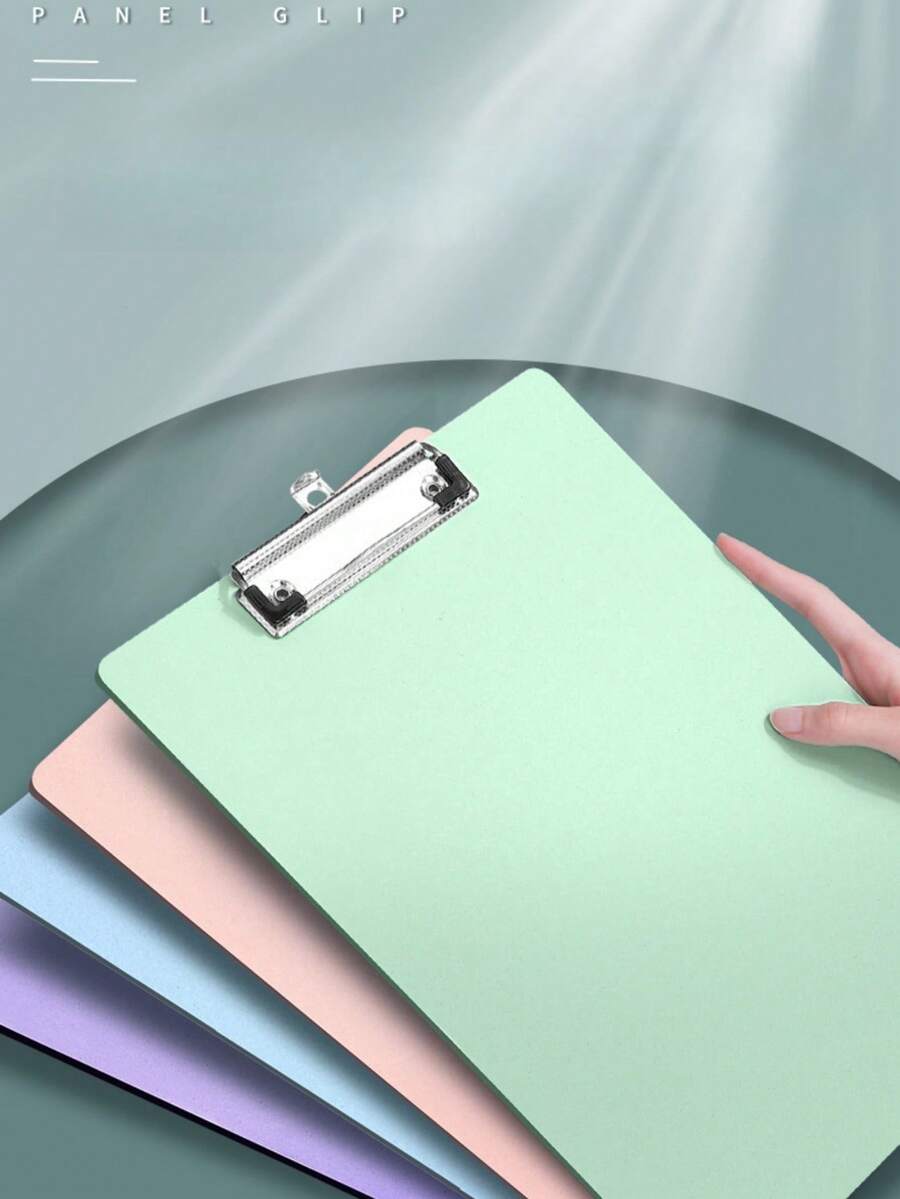 2pcs A4 Writing Pad Board, File Folder Clipboard, Office Supplies Writing Board Clip - Multicolor - View 1