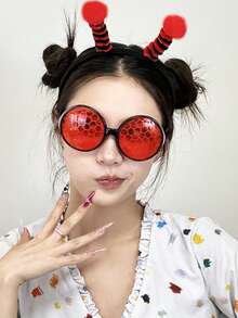 时尚卡通蜜蜂头箍，动物造型道具，适合节日派对、舞台表演、生日派对、摄影、情人节、狂欢节、复活节、万圣节等场合，是送给家人和朋友的完美礼物。 - 彩色 - 查看 7