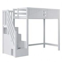 Kids Bed Frames, Headboards & Footboards - Grey + Wood + 90cm*200cm - View 11