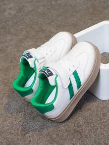 2026 Spring/Autumn New 1 Pair Unisex Kids/Youth White Casual Sneakers, Multi-Functional Versatile Suitable For All Seasons - Green - View 9