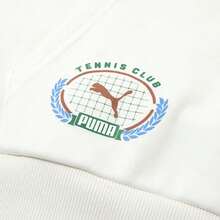 男女通用柔软连帽卫衣 - 抓绒内衬，PUMA TEAM JP 卫衣 TR，舒适简约休闲卫衣，625801-65 - 白色 - 查看 6