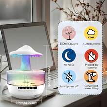 350ml Colorful Mushroom Music Aroma Humidifier, Remote Control, Ultra-Quiet Operation, 12-Hour Long Battery Life, Ideal For Bedroom, Living Room, And Halloween Decorations - 1PC - 查看 3
