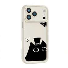 黒猫柄の電話ケース 
   17、16、15、14、13、12、11Plus、17 Pro、17 Pro Max、17 Air、17シリーズに適したソフトシェルフォンケース - 友人、愛する人、または自分自身を分けるへの完璧なクリスマスプレゼント - ブラック - チェックする 8