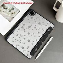可爱闪亮星星 iPad 保护壳 透明亚克力防震三折支架 适用于 iPad 10 代 - 黑色 - 查看 7