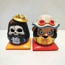 1个官方达摩风格幸运祝福雕像收藏品 - 主题祝福达摩雕像，完美的摆件和桌面装饰，适合在各种场合赠送给成年动漫迷 - 查看 3