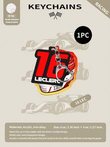 2D Cartoon Character Keychain, Racing Car Sports Keychain, Suitable For Car Enthusiasts, Birthday Gifts, Keychains, Car Key Chains, Packaging Decorations, Backpacks And Indoor Decorations - 1 Keychain (double-sided Printing, Requires Peeling Off the Protective Film). - View 11