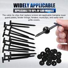 Hebilla de amarre de cable de nailon multifuncional con orificio pasante, universal para tablero de motor, tablero de hojas, expansión de maletero, tornillo - A - Ver 7