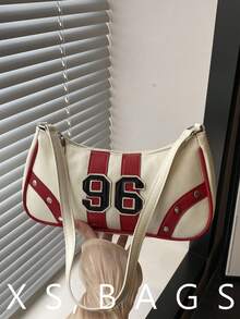 Korean/Japanese Ins Style Boston Bag, New Women Handbag, Niche One Shoulder Racing Mini Square Bag - Multicolor - View 1