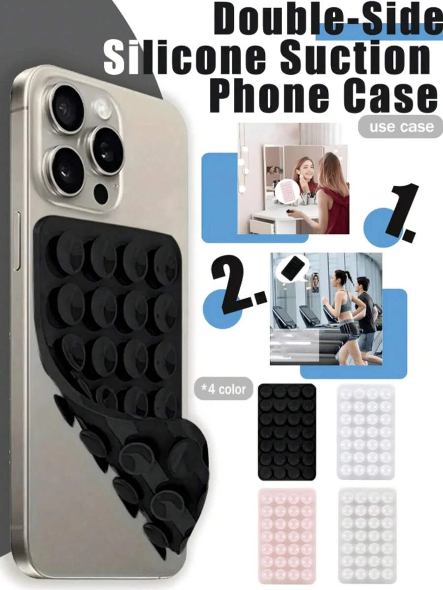 双面硅胶免提吸盘手机支架，可用于手机，也可作为减压玩具、手机试用和维修工具、情人节礼物、母亲节礼物。