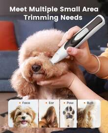 2 In 1 Quiet Paw Trimmer And Dog Nail Grinder With LED Lights, 35dB Dog Paw Grooming Kit Rechargeable Cordless Pet Clipper - 2-in-1 Set - View 4