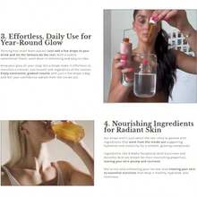 Sunless Tanning Drops - Natural & Organic Ingredients, Medium Face Tanning Drops To Add To Water, Moisturizing Bronzing Tanner For Face & Body, Toxin Free Tanner For Fake Tan - Màu Cam san hô - Xem 9