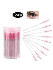 50/100支装 睫毛嫁接化妆用一次性睫毛刷 螺旋刷 微型睫毛膏刷 梳子 批发 - 彩色 - 查看 16