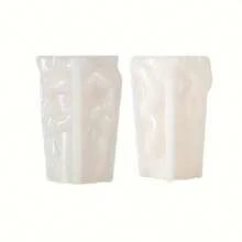 Asymmetrical Cylinder DIY Handmade Fragrance Plaster Multifunctional Silicone Mold - White - View 4