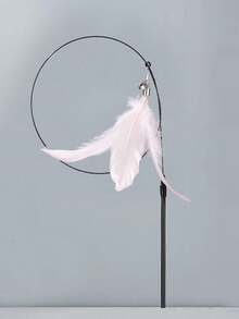 Đồ chơi cần câu cho mèo kèm lông vũ và chuông, ruột thay thế, cốc hút mạnh, đồ chơi tương tác cho mèo con, đồ chơi trong nhà cho mèo, cần câu cầm tay giúp mèo cào móng, tập thể dục và giải trí. - Nhiều màu - Xem 13