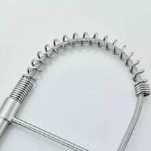 Monobloc Silver Kitchen Sink Mixer Taps With Pull Out Hose Spray Single LeverTap - Silver - View 4