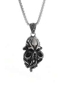 1件新款时尚复古创意章鱼海怪头吊坠项链男女通用个性化饰品 - 時尚 - 查看 10