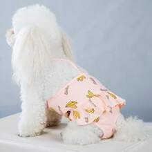 1pc Pet Dog Harness, Integrated Leak-Proof Pet Clothing, Non-Tight, Easy To Wear And Take Off, Suitable For Pet Dog Diapers/Dog Clothes/Pet Dog Apparel/Dog Supplies - Multicolor - View 2