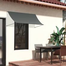 Retractable Awning With Articulated Arms, Balcony Awning, Retractable Awning, Balcony Awning, Sun Protection, Weather Resistant, Provides Shade, Retractable For Windows, Balcony, UV Resistant - Anthracite - View 4