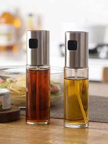 1pc Thickened Glass Oil Sprayer For Kitchen Cooking BBQ, Pressurized Oil Bottle With Mist Atomizer,Kitchen,Kitchen Items,Food,Cooking,Seasoning,Spice,Pepper,Garlic ,Salt,Organizer,Party,Room Decor. - Multicolor - View 2