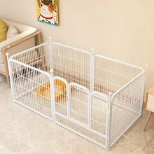 Dog Fence, Pet Dog, Indoor Dog Cage, Small, Medium, Large, Home Use, Teddy, Protective Isolation Fence Type - White - View 1