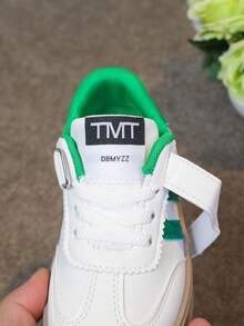 2026 Spring/Autumn New 1 Pair Unisex Kids/Youth White Casual Sneakers, Multi-Functional Versatile Suitable For All Seasons - Green - View 7