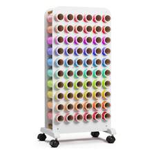 Craft Trolley With 60 Vinyl Roll Holders, Foldable Craft Cabinet Compatible With /Plotter Machines, Mobile Organiser For Craft Room For Gift Wrapping Carts - A - View 3