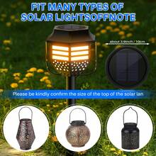 1 Pack Big Solar Light Replacement Top For Outdoor Hanging Lanterns, More Powerful More Efficient - 1PC - 查看 9