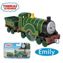 Mattel 1 pieza Juego de tren de juguete de metal Thomas & Friends - Locomotora de empuje Gordon, Edward, Emily con vagones, Percy, Toby, Harold Serie de metal de tren de juguete de empuje, adecuado para niños de 3+ años, regalo para el Día del Niño, cumpleaños, Navidad - Multicolor - Ver 31