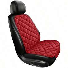 Easypie Selection 6 kolorowych pluszowych poduszek na siedzenia samochodowe (1 poduszka + 1 oparcie) – pojedyncza poduszka przednia odpowiednia na zimę, diagonalny wzór siatki, łatwa do trzymania, uniwersalna, odpowiednia do sedanów i SUV-ów (czarny/fioletowy/szary/brązowy/czerwony/beżowy) - Jednoosobowy - Zobacz 13