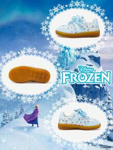 Disney 1 đôi giày thể thao trẻ em chủ đề Frozen, bao gồm giày công chúa , công chúa Anna và công chúa Arendelle, thích hợp cho sinh hoạt hàng ngày, các hoạt động thể thao ngày lễ và ngoài trời. Đế giày thoải mái, chống trơn trượt và thoáng khí. - Màu xanh nhạt - Xem 4