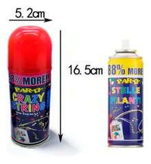 Serpentina en lata 250 ml multicolor, spray decorativo de secado rápido para fiestas y eventos - Multicolor - Ver 3