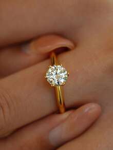 Women Fine Wedding Rings - Gold - View 5