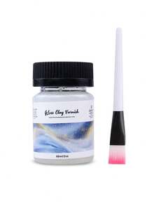 粘土清漆（带刷子）、丙烯酸清漆、风干粘土釉、风干粘土釉、陶瓷、油画、木材、防水、防裂防泛黄 - 彩色 - 查看 7