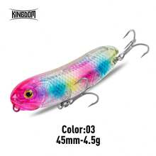 Mồi câu cá nổi 3D Z-Dog KINGDOM 1PC với hệ thống tạo tiếng kêu, trọng lượng 4.5g/7.5g/11.5g/19g, góc vào nước hoàn hảo, chất liệu ABS, dùng cho nước ngọt và nước mặn. - Nhiều màu - Xem 19