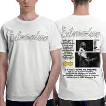 Rockband Extremoduro Tour 2025 Merch T-Shirts Men Women Fashion Retro Short Sleeve T-Shirt Hip Hop Punk Style Oversized T-Shirt - 白色 - 查看 1