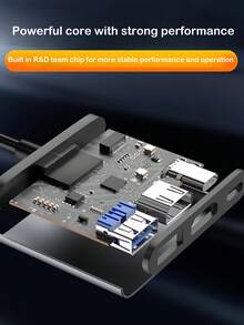三合一多功能适配器，Type-C 转高清电视转换器，Thunderbolt 3 转 4K 高清电视输出，配备 USB 3.0 端口和 USB-C 充电端口，兼容 MacBook Pro/Air、Galaxy S8/S9、笔记本电脑及其他设备，支持 PD 充电 USB 集线器 - 彩色 - 查看 8