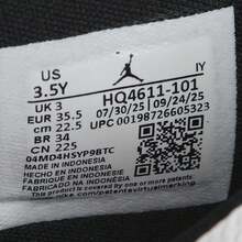 Zapatos de baloncesto Jordan Tatum 4 (GS) de media caña HQ4611-101 - Blanco y Negro - Ver 8