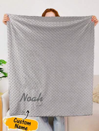 1pc Custom Name Blanket, Personalized Blanket With Name, Custom Blanket For Sofa And Bedroom, Personalized Soft Blankets, Personalized Throws Blanket, Best Friend Name Blanket, Cozy Blanket, Family Gift, Wedding Gift, Birthday Gifts, Mother's Day Gift, Father's Day Gift, Gift For Mom/Dad, Gift For Friend, Gift For Her